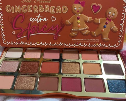 ジンジャーブレッド エクストラ スパイシー アイシャドウ パレット/Too Faced/メイクアップキットを使ったクチコミ(1枚目)