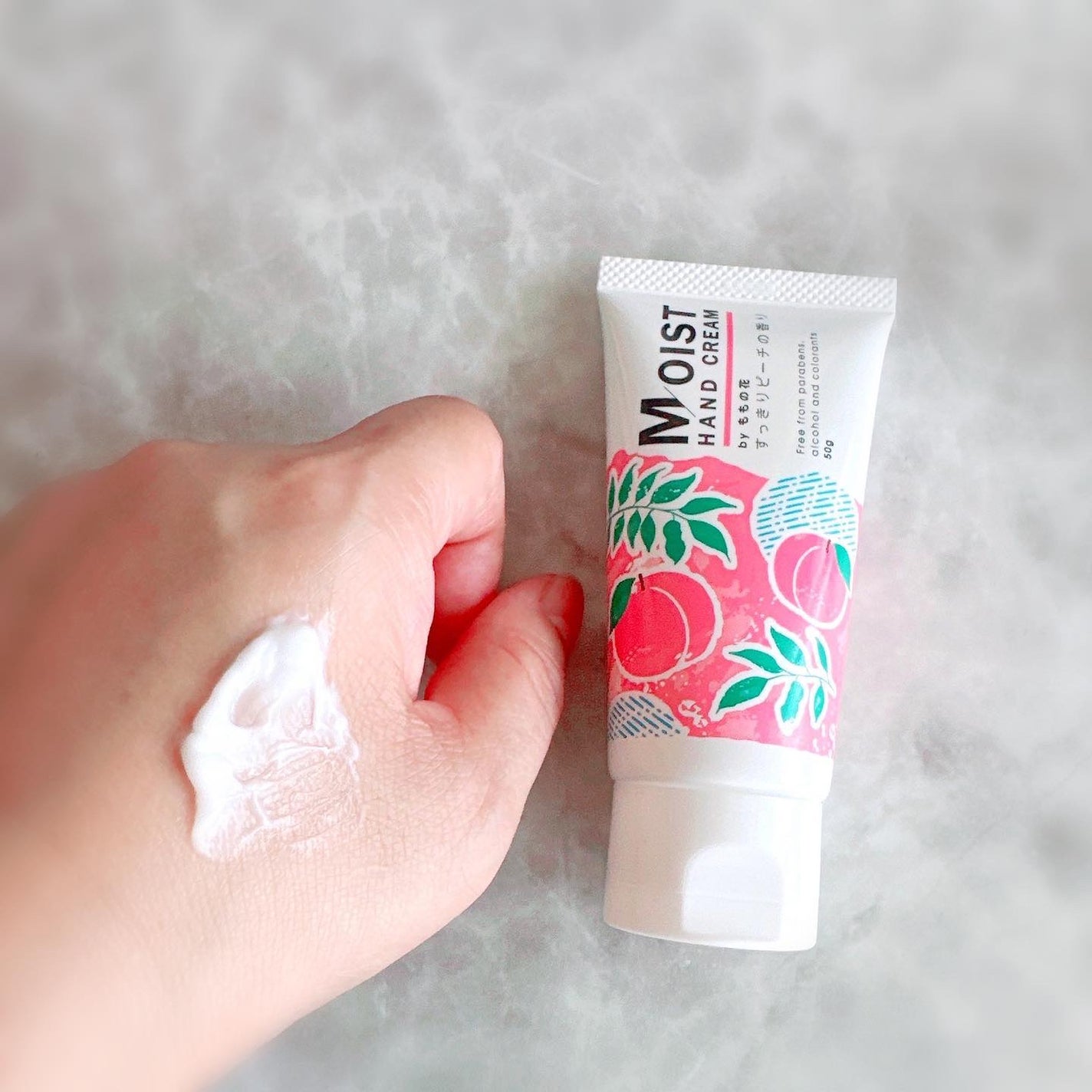 ももの花 ハンドクリーム/オリヂナル/ハンドクリームを使ったクチコミ(2枚目)