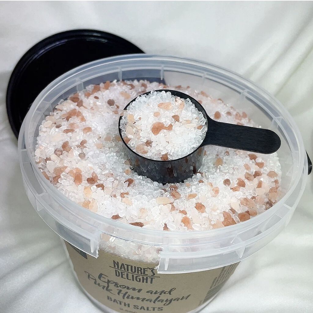 Epsom & Pink Himalayan Bath Salt/Natures Delight/無機塩系入浴剤を使ったクチコミ（2枚目）