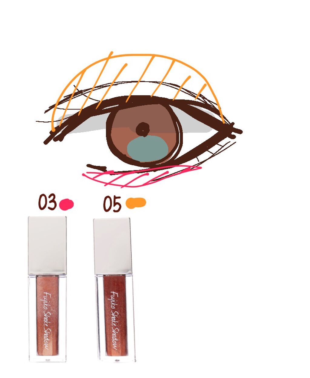 フジコシェイクシャドウ/Fujiko/リキッドアイシャドウを使ったクチコミ(3枚目)