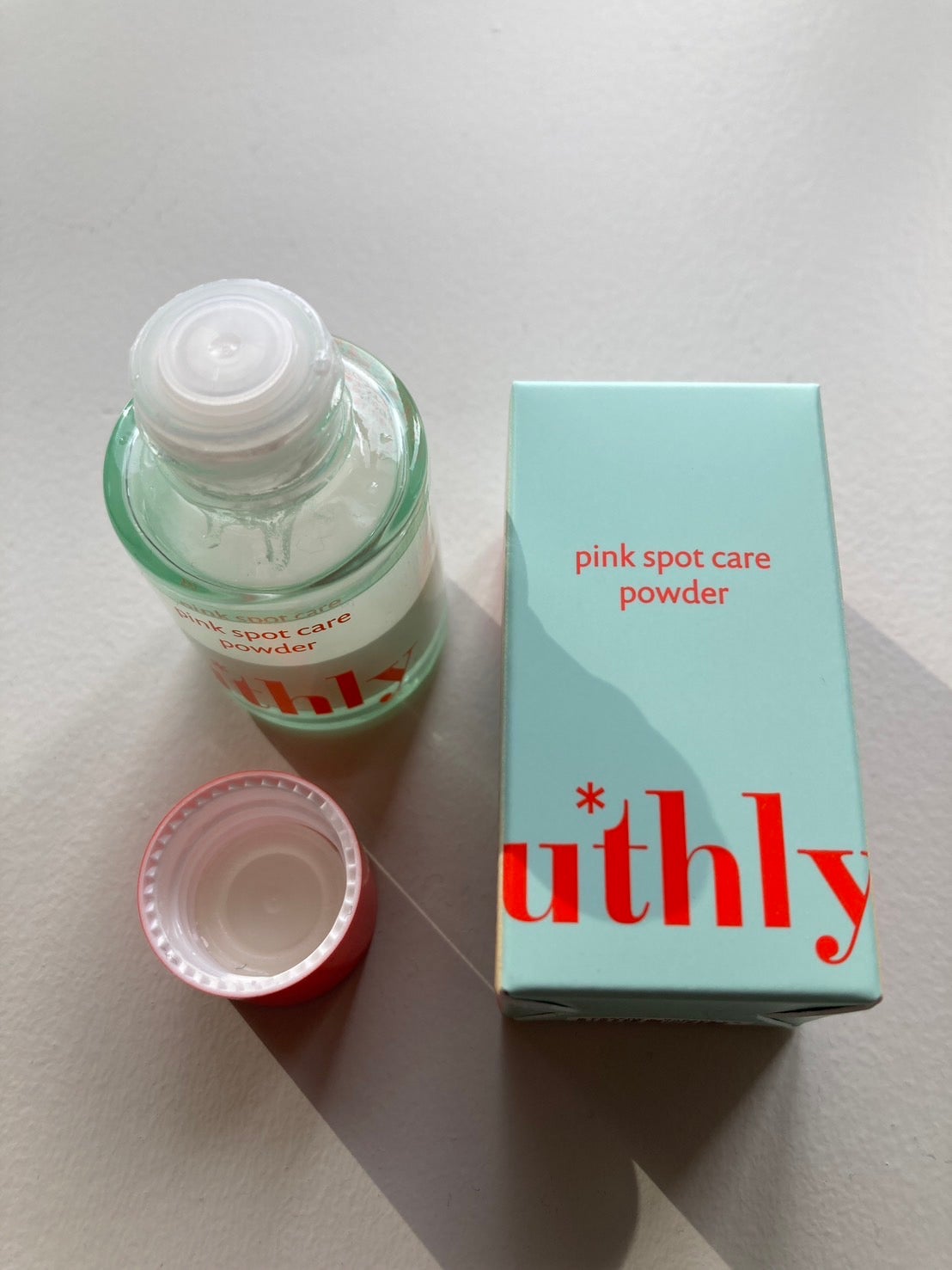 ピンクスポットケアパウダー/uthly/その他スキンケアを使ったクチコミ(2枚目)