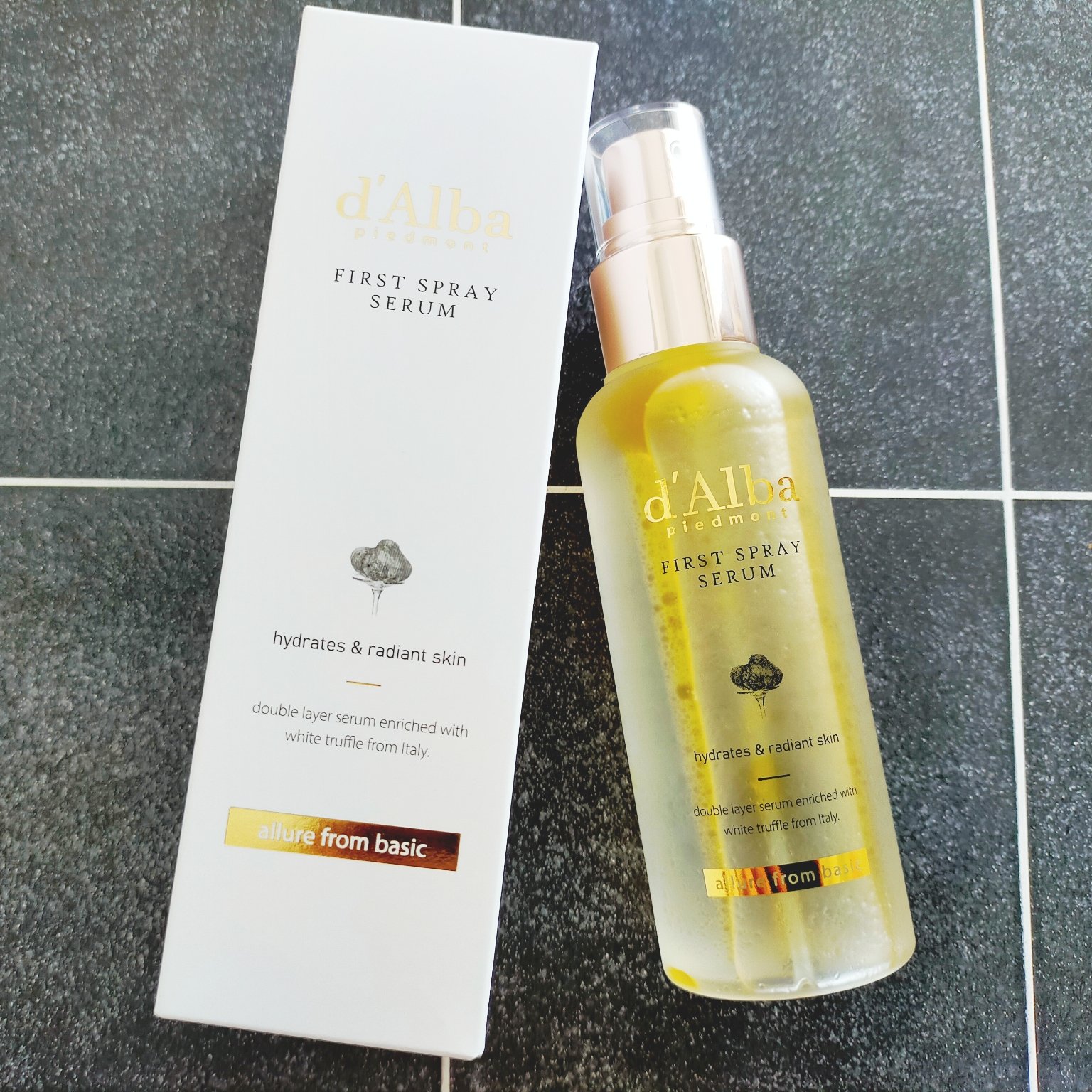 ダルバ ホワイトトリュフファーストスプレーセラム/ダルバ/ミスト状化粧水を使ったクチコミ（1枚目）