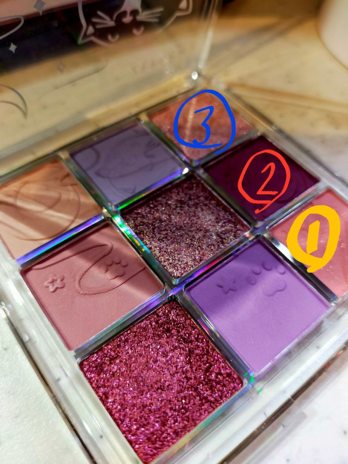 クォーツ 9色アイシャドウパレット(ドリームランドアイシャドウ)/ZEESEA/アイシャドウパレットを使ったクチコミ（3枚目）