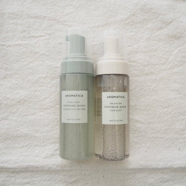 AROMATICA バランシングフェミニンウォッシュのクチコミ「【AROMATICA】
BALANCING FEMININE WASH 
•PURE&SOFT.....」（1枚目）