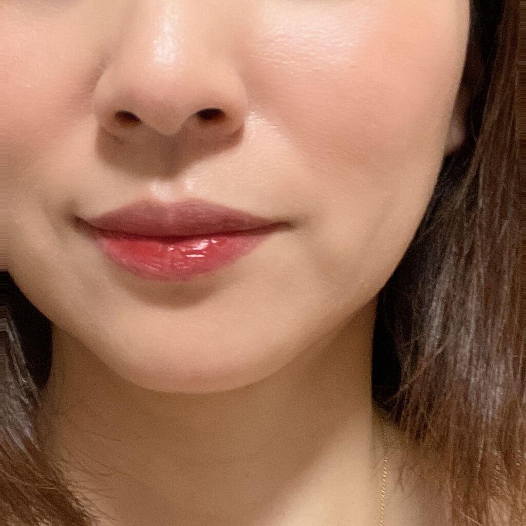 グリスニングウォータリングティント G03 ビタースイートダークチョコレート/FlowerKnows/リップティントを使ったクチコミ（2枚目）