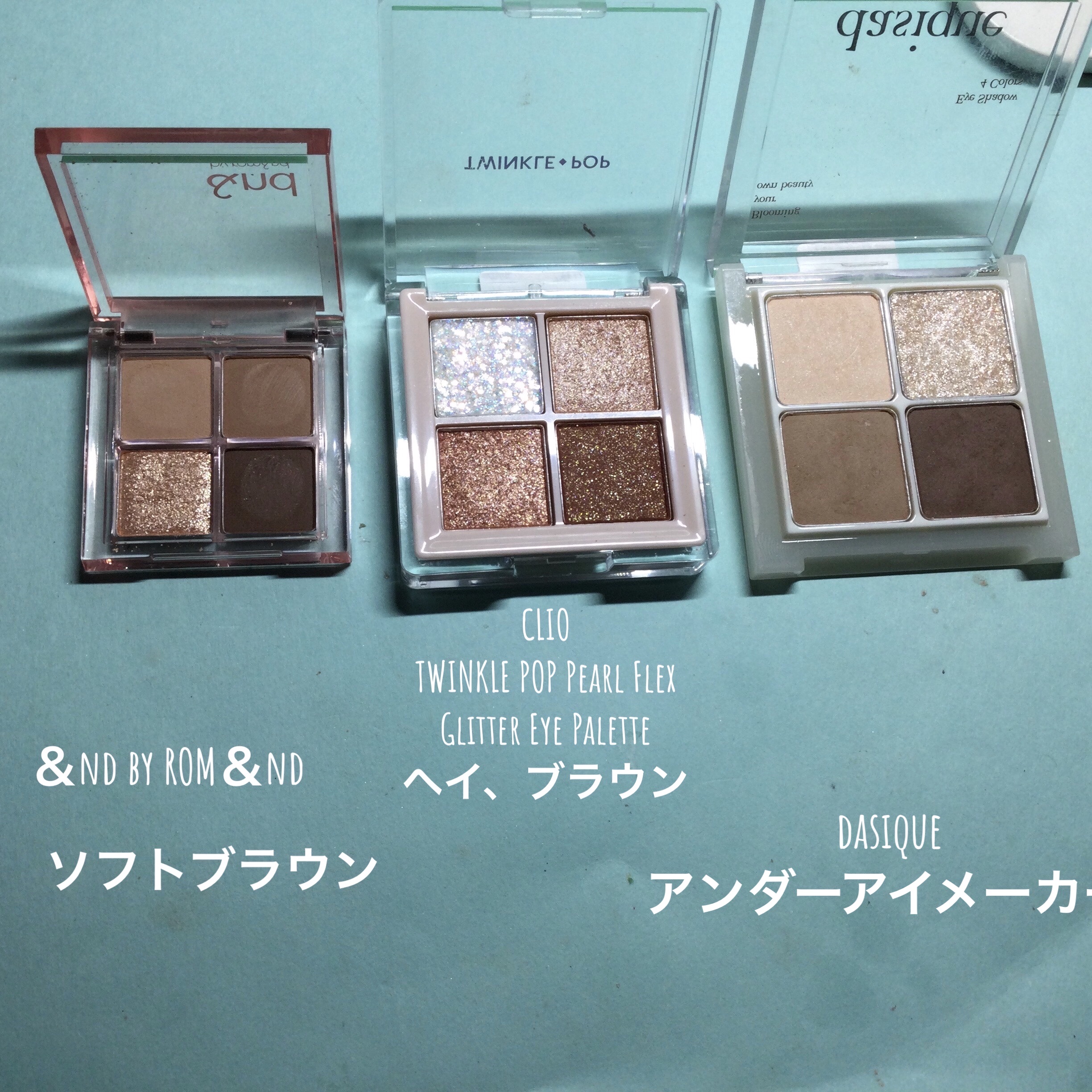 TWINKLE POP Pearl Flex Glitter Eye Palette/CLIO/アイシャドウパレットを使ったクチコミ（2枚目）
