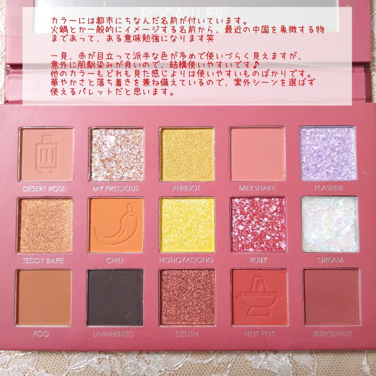 GO TRAVEL 15色アイシャドウパレット/FOCALLURE/アイシャドウパレットを使ったクチコミ(3枚目)