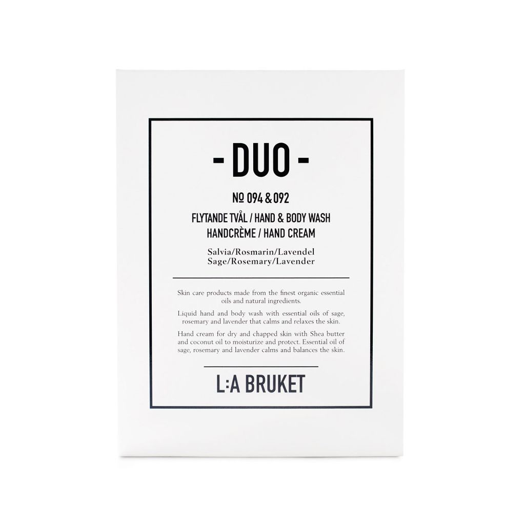 LA BRUKET（ラ・ブルケット） デュオキット ハンド＆ボディウォッシュ ハンドクリーム(セージ/ローズマリー/ラベンダー)