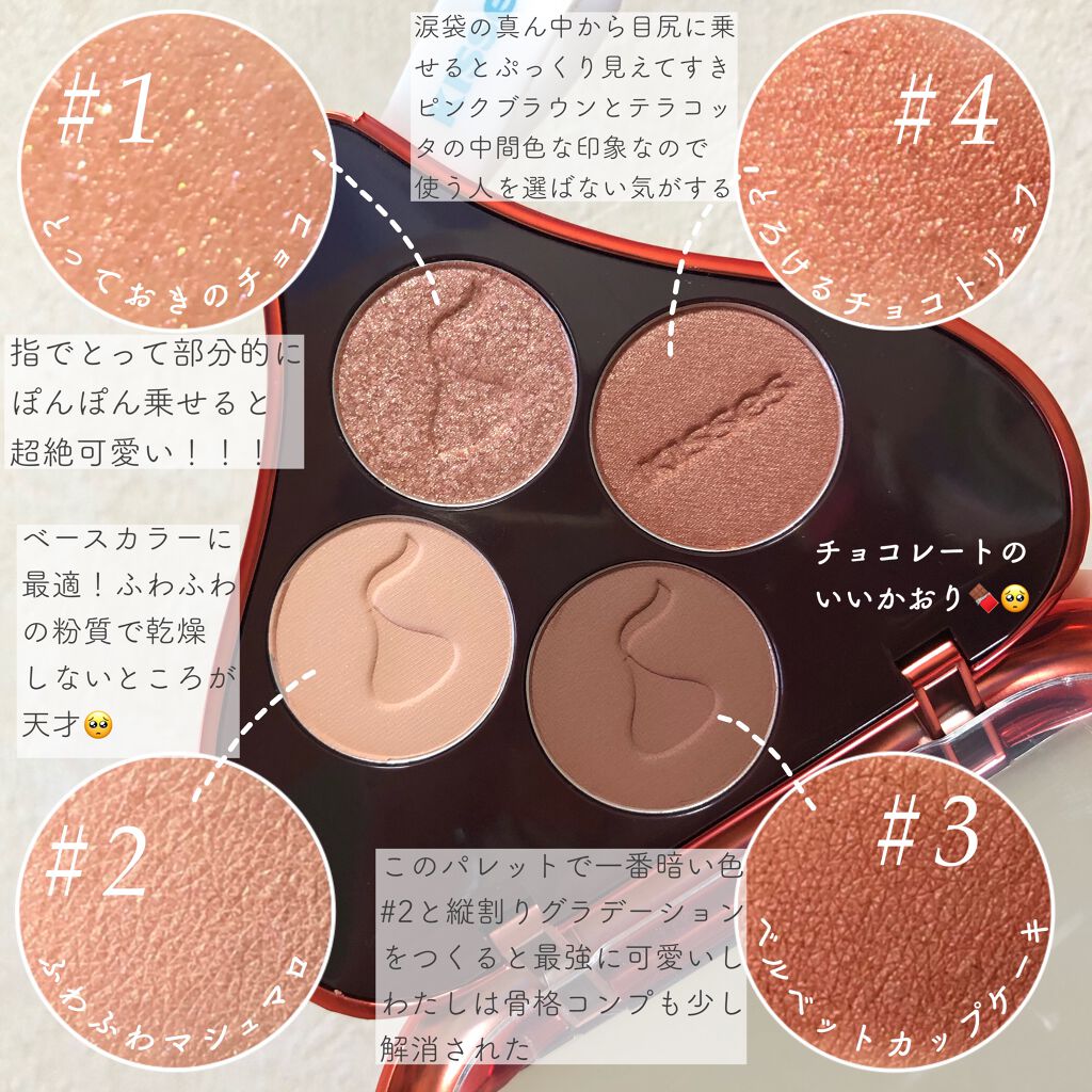 キスチョコレート プレイカラーアイズ/ETUDE/アイシャドウパレットを使ったクチコミ（2枚目）