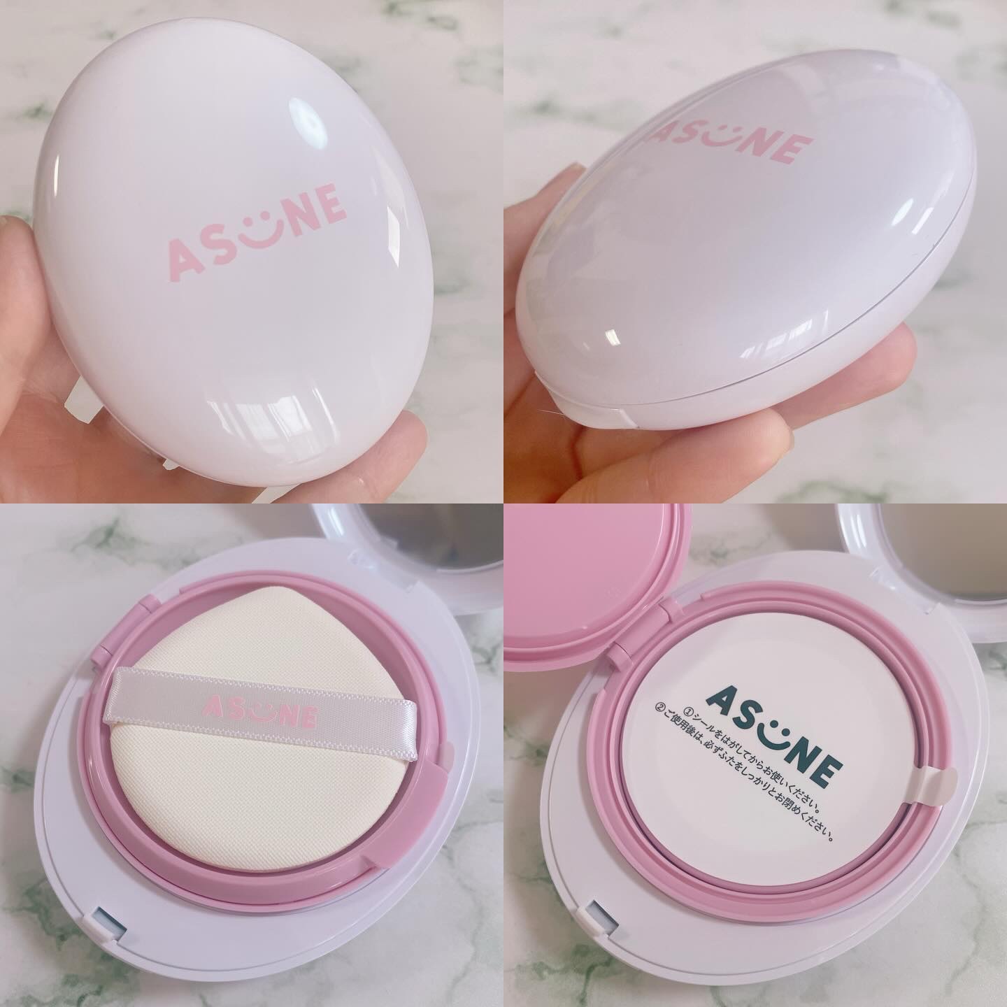 デューイーメッシュファンデーション/ASUNE /クッションファンデーションを使ったクチコミ（2枚目）