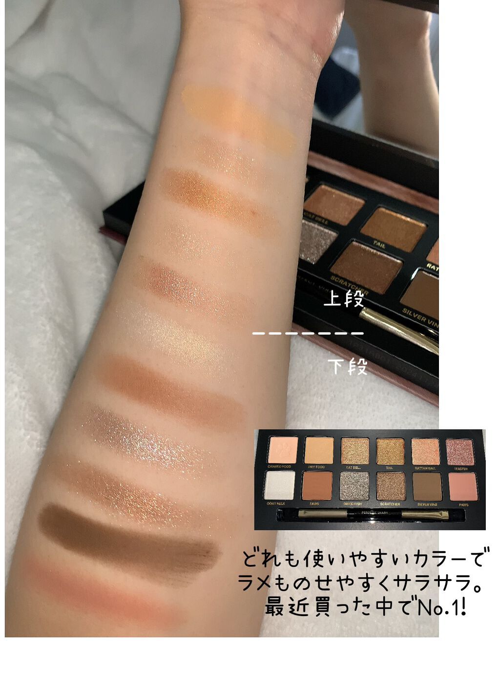 エクスプローラ12色 動物アイシャドウパレット/PERFECT DIARY/アイシャドウパレットを使ったクチコミ(5枚目)