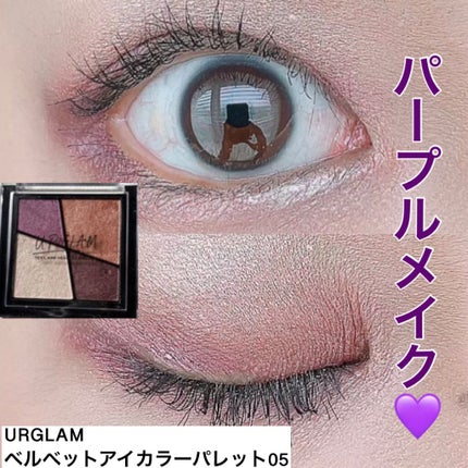 UR GLAM VELVET EYE COLOR PALETTE/U R GLAM/アイシャドウパレットを使ったクチコミ(1枚目)