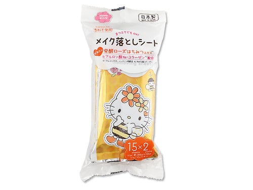 メイク落としシートハローキティ DAISO