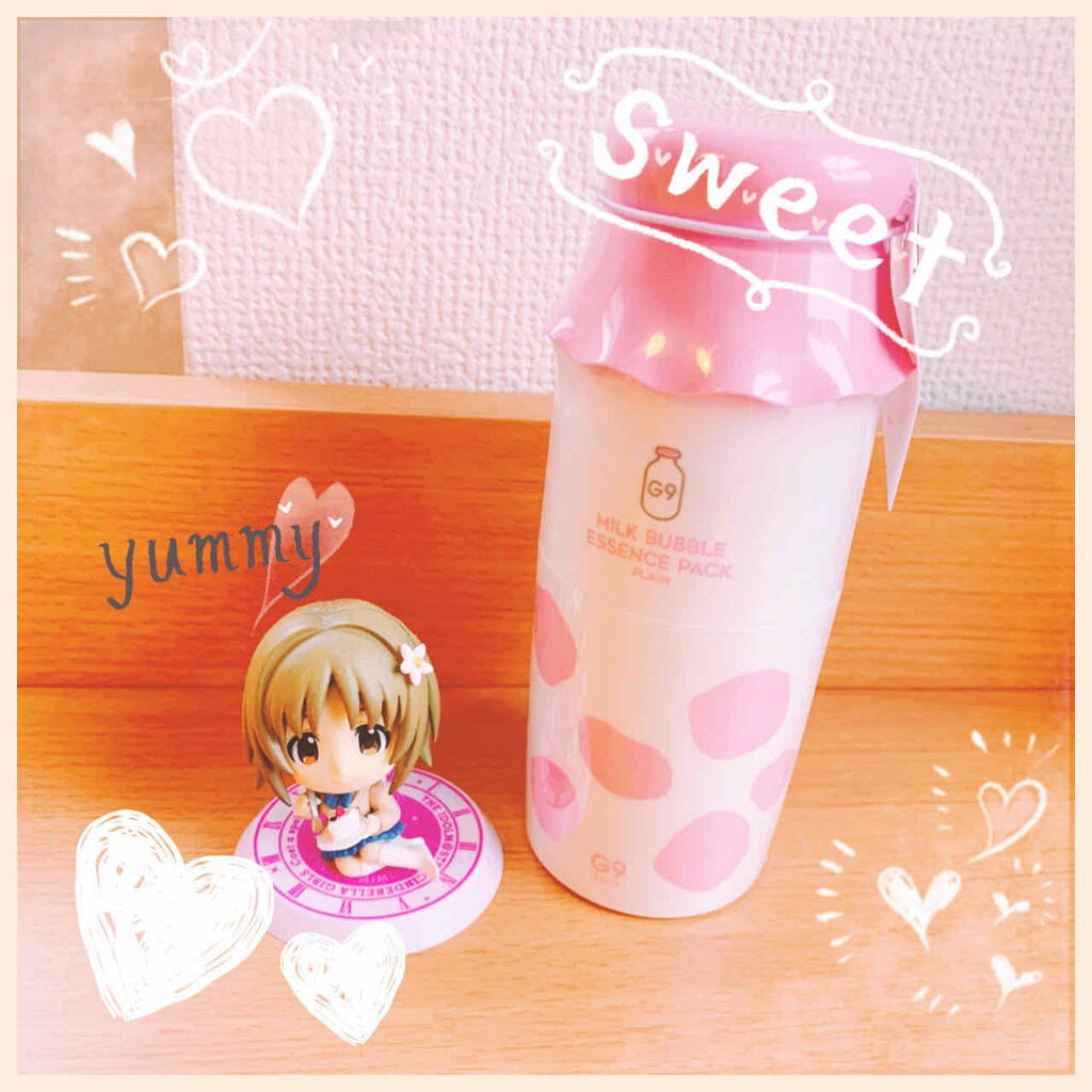 MILK BUBBLE ESSENCE PACK ＃PLAIN/G9SKIN/美容液を使ったクチコミ（1枚目）