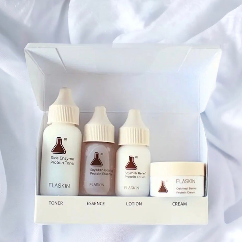 タンパク質フィラー90日スキンケアセット/FLASKIN/スキンケアキットを使ったクチコミ(1枚目)