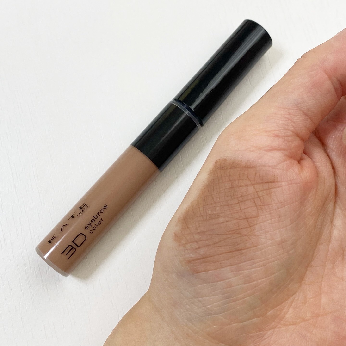 ケイト 3DアイブロウカラーZ BE-2 ブリーズベージュ(限定)/KATE/眉マスカラを使ったクチコミ（3枚目）