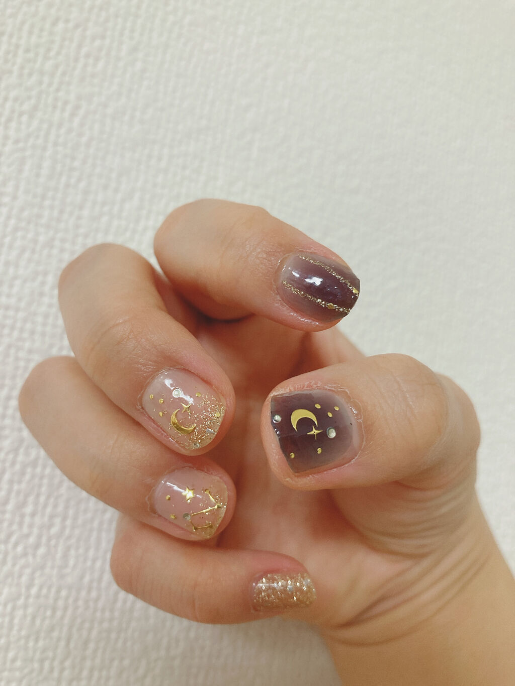 ネイルシール/Qoo10/ネイルシールを使ったクチコミ（3枚目）