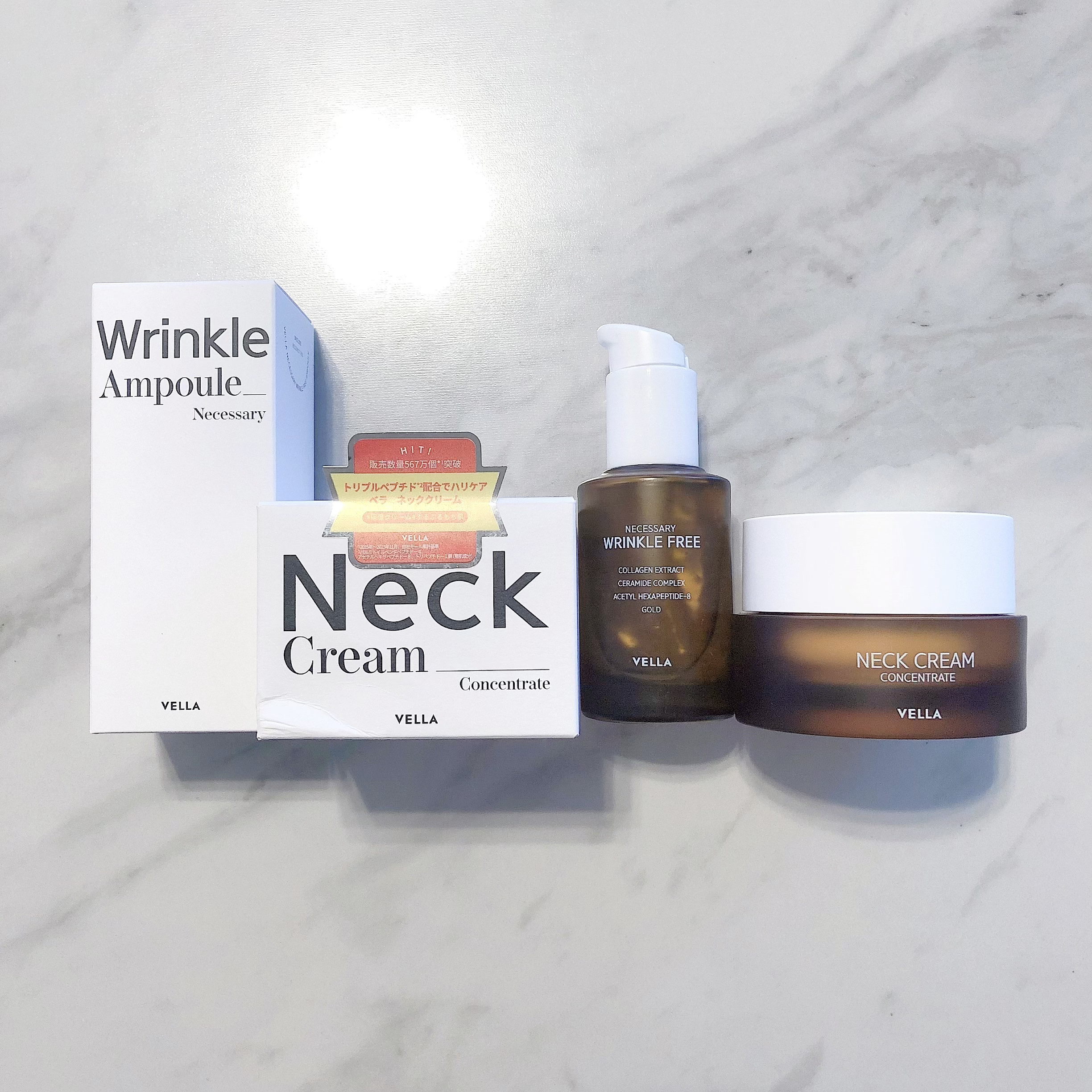 ネセサリー リンクルフリー アンプル/VELLA/美容液を使ったクチコミ（1枚目）