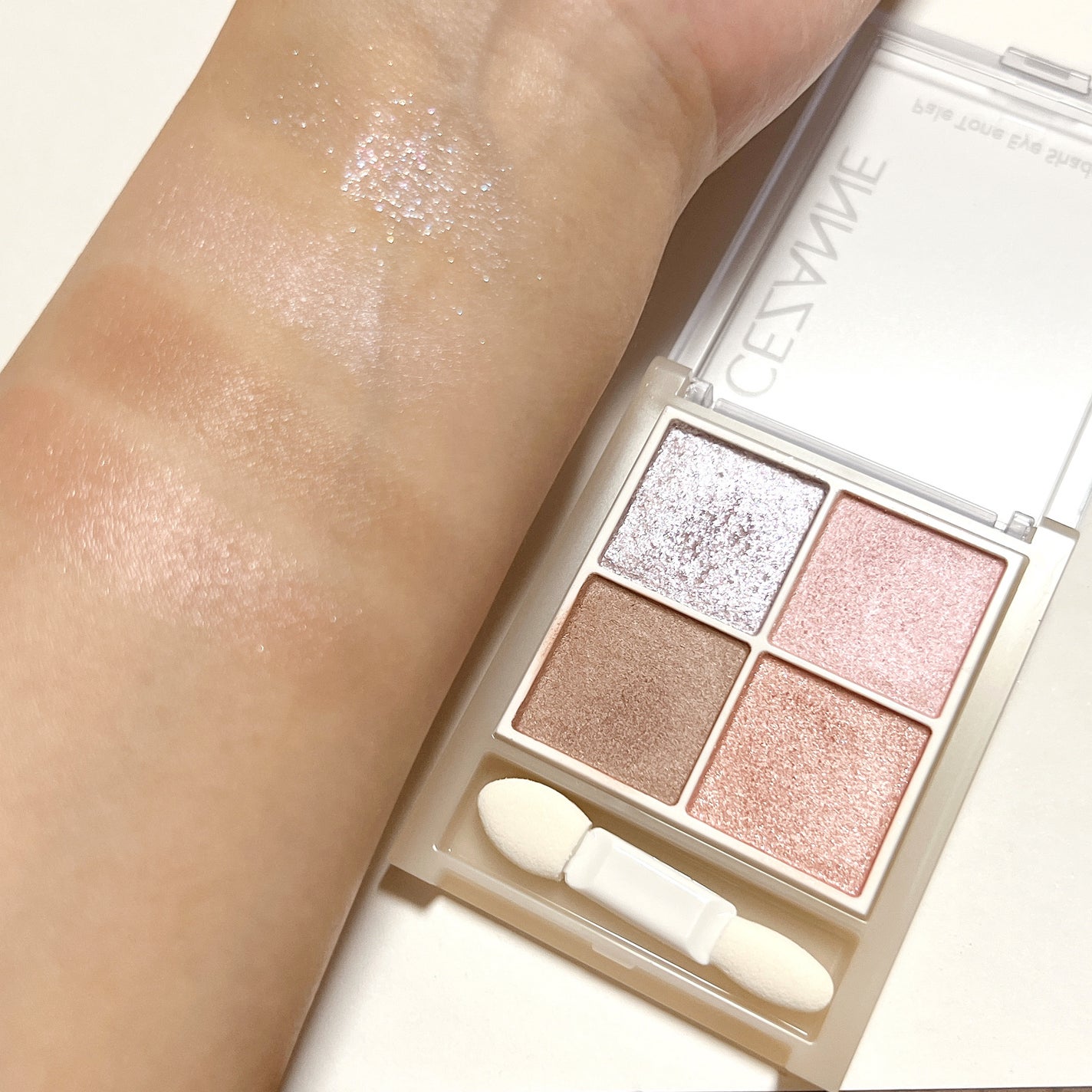 ペールトーンアイシャドウ/CEZANNE/アイシャドウを使ったクチコミ(4枚目)