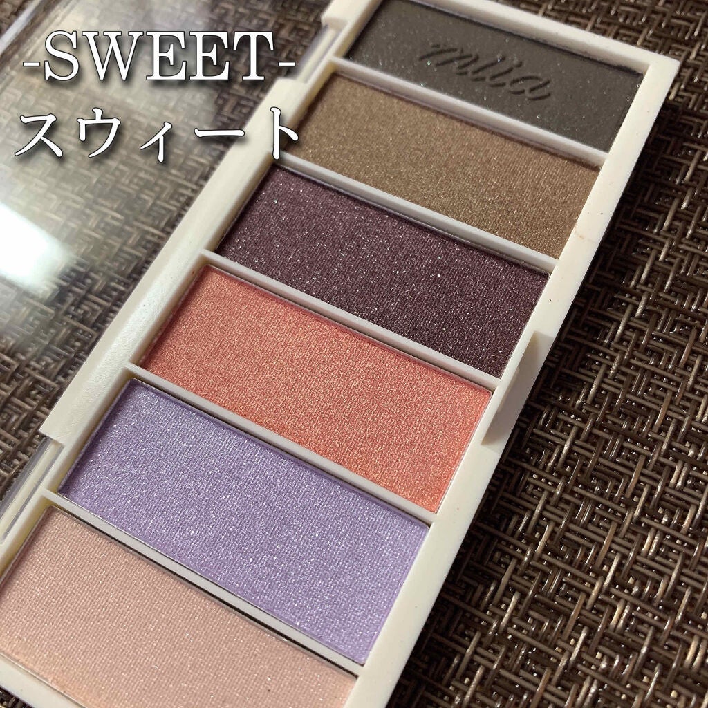 miia 6色アイシャドウ/DAISO/アイシャドウパレットを使ったクチコミ(4枚目)