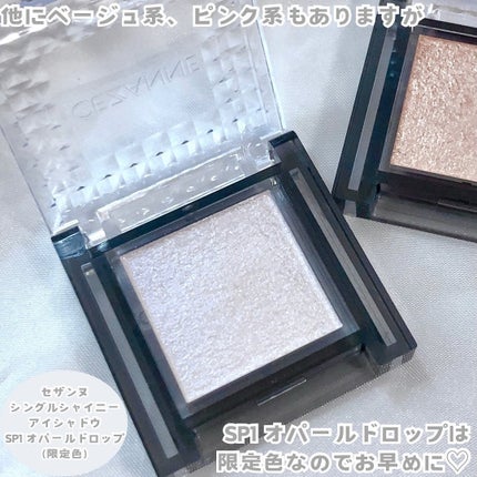 シングルシャイニーアイシャドウ/CEZANNE/アイシャドウを使ったクチコミ(4枚目)