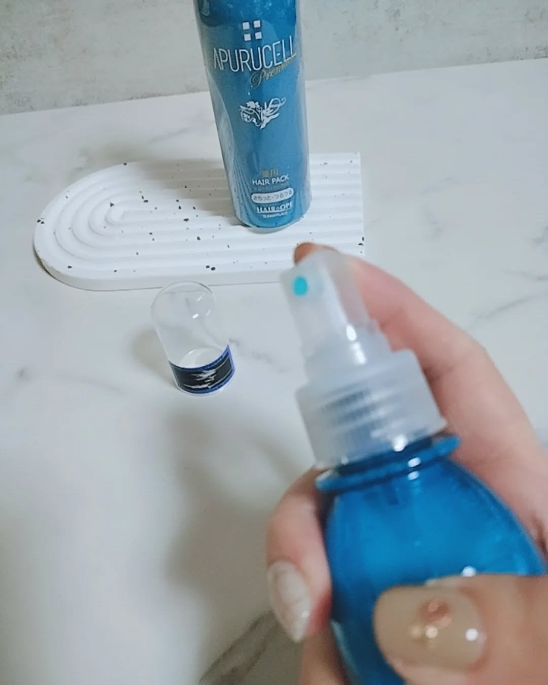 アプルセル プレミアム 薬用 CH ヘアパック さらっと・つるつる/サニープレイス/アウトバストリートメントを使ったクチコミ(3枚目)