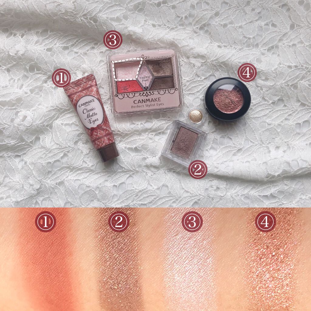 クラシックマットアイズ/キャンメイク/ジェル・クリームアイシャドウを使ったクチコミ（3枚目）