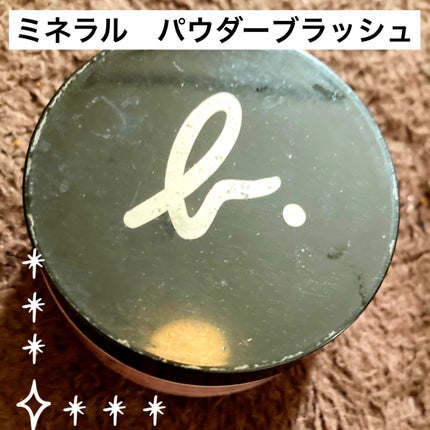 ミネラル パウダー ブラッシュ/agnès b./パウダーチークを使ったクチコミ(1枚目)