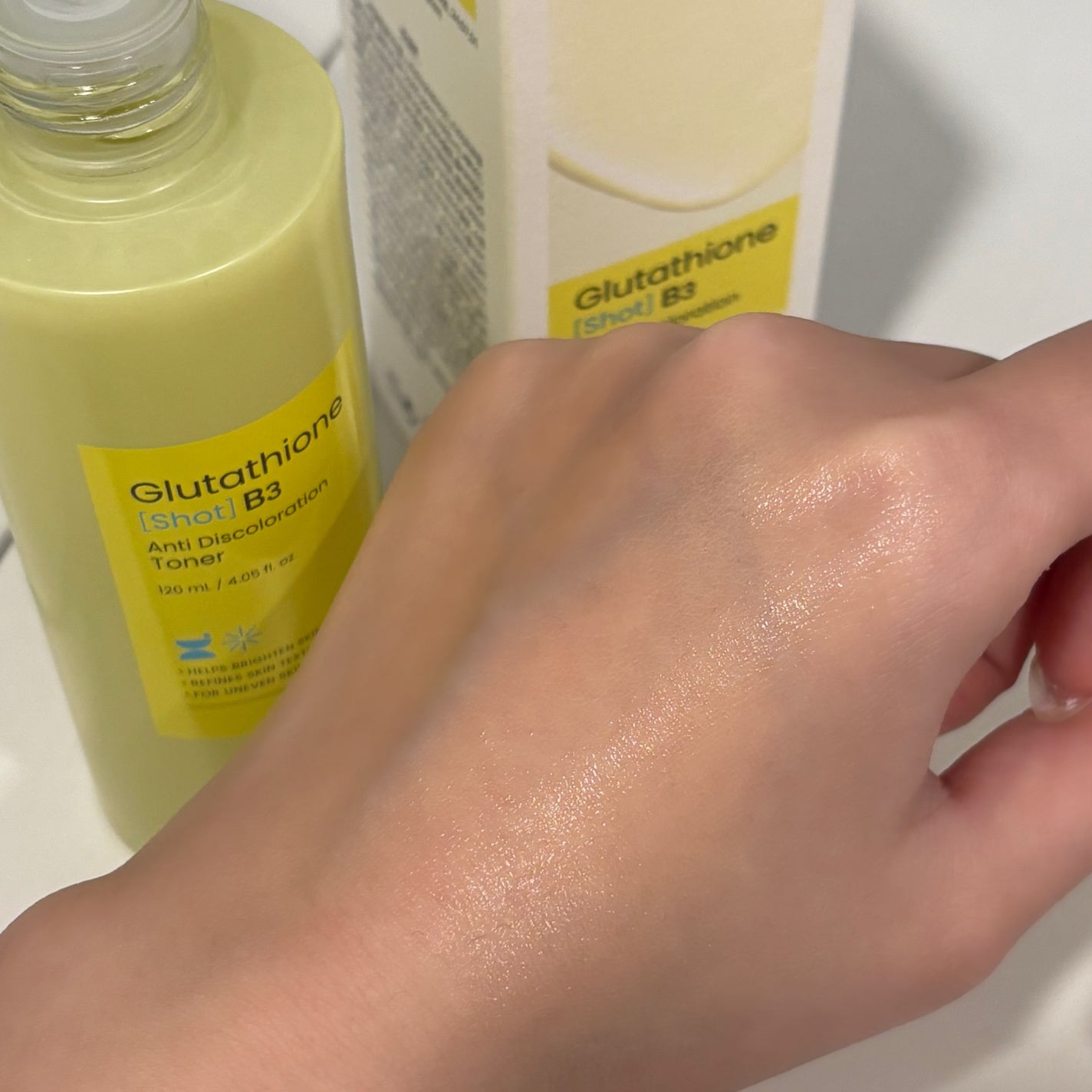 グルタチオンショットB3クリアトーントナー/It's skin/化粧水を使ったクチコミ(3枚目)