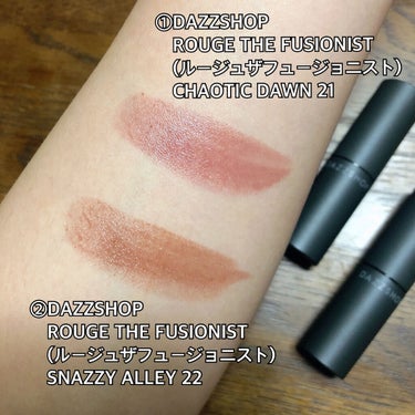 ルージュ ザ フュージョニスト SNAZZY ALLEY 22/DAZZSHOP/口紅を使ったクチコミ（2枚目）