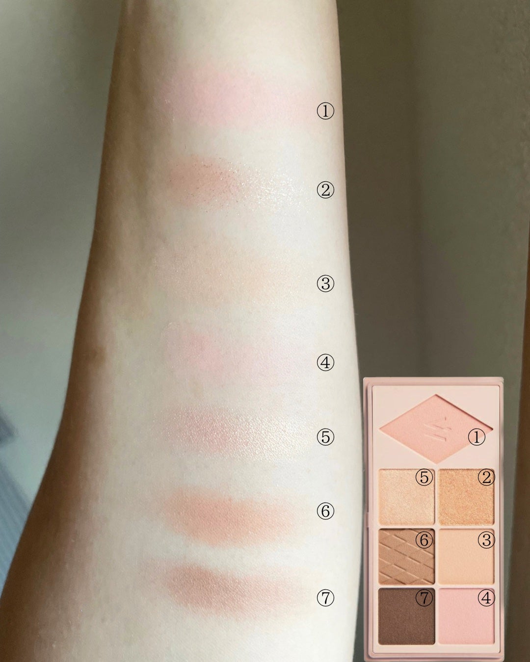 ウォンジョンヨ W デイリームードアップパレット /Wonjungyo/アイシャドウパレットを使ったクチコミ(2枚目)