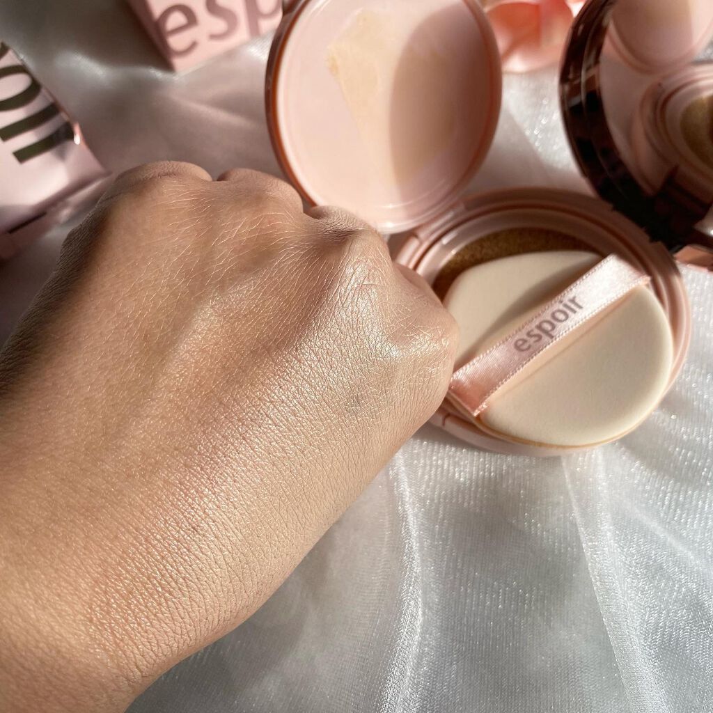 テーピングカバーモイストクッション/espoir/クッションファンデーションを使ったクチコミ(3枚目)