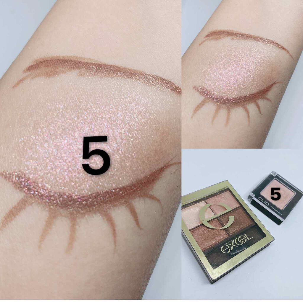 スキニーリッチシャドウ/excel/アイシャドウパレットを使ったクチコミ(5枚目)