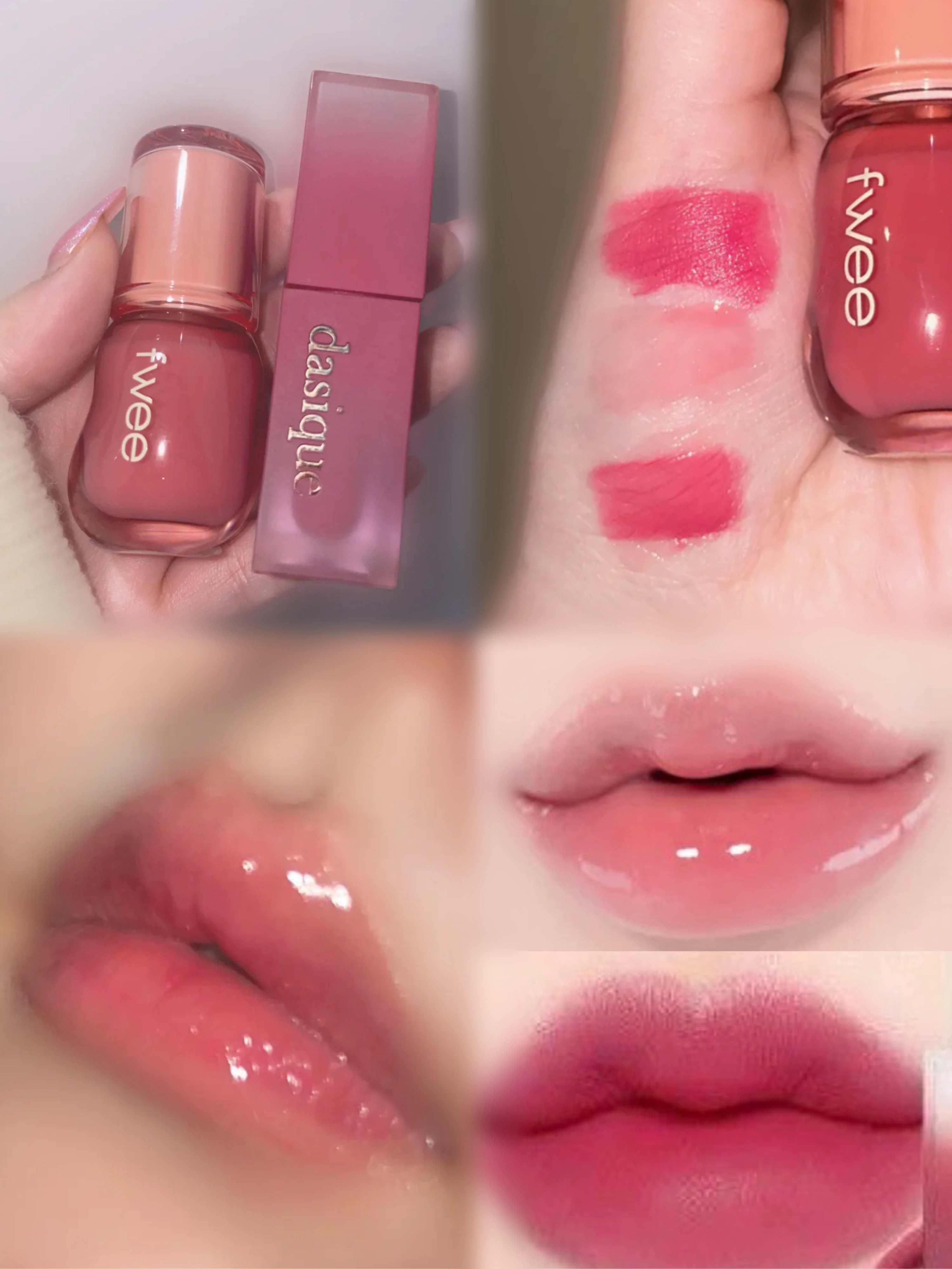 クリームドゥローズティント/dasique/リップティントを使ったクチコミ（1枚目）