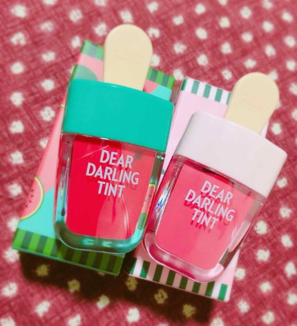 ディアダーリン ウォータージェルティント (アイスティント)/ETUDE/口紅を使ったクチコミ(1枚目)