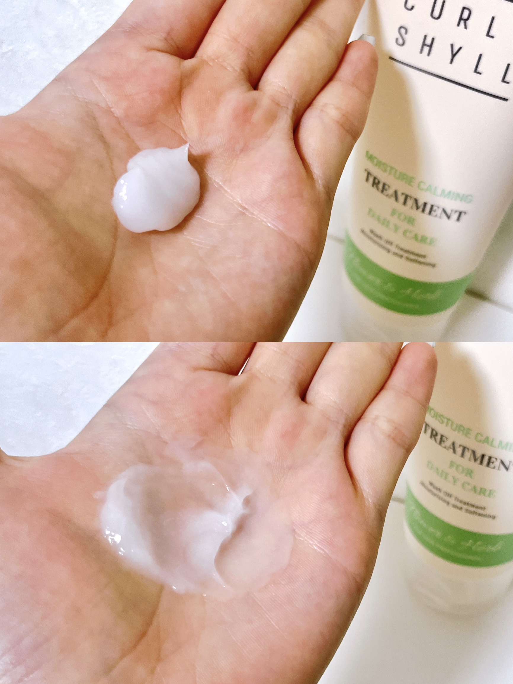 MOISTURE CALMING TREATMENT/CULRY SHYLL/洗い流すヘアトリートメントを使ったクチコミ（3枚目）