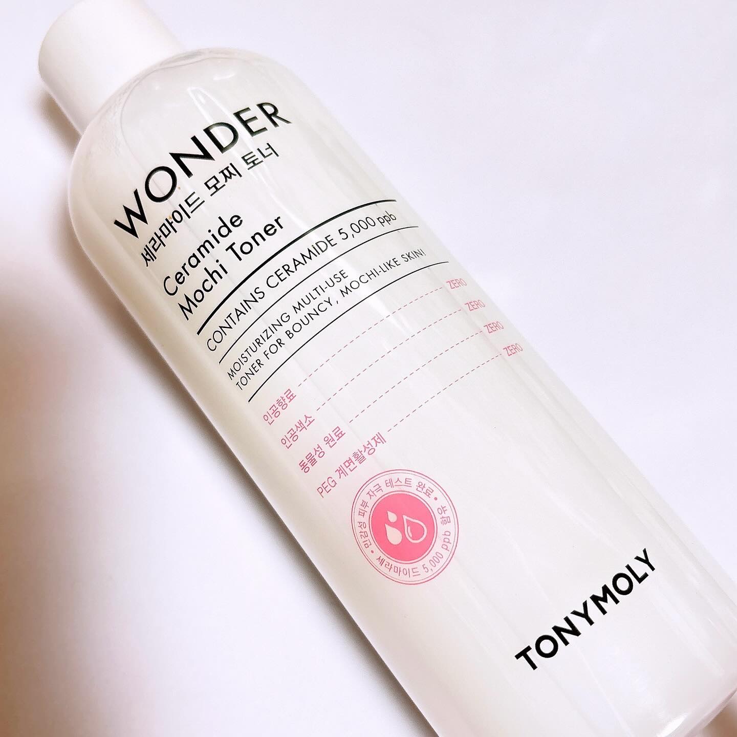 Wonder Ceramide Mochi Toner（トニーモリーワンダーCモチトナー）/TONYMOLY/化粧水を使ったクチコミ（2枚目）
