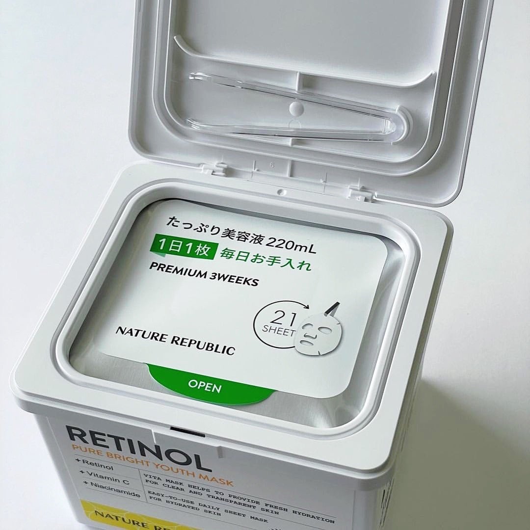 キューブマスク レチノール/ネイチャーリパブリック/シートマスク・パックを使ったクチコミ(4枚目)