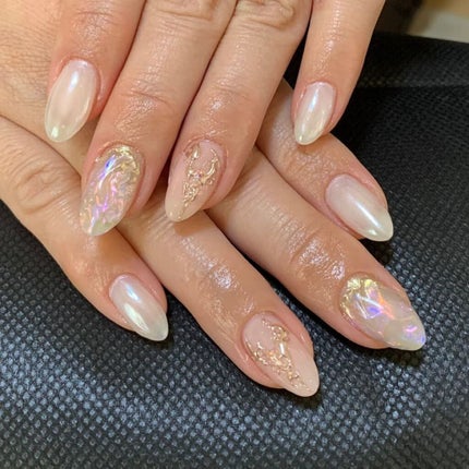 #ネイル,#ジェルネイル,#クラッシュネイル,#クラッシュオーロラネイル,#キラキラネイル,#春夏ネイル,#春ネイル,#スプリングネイル,#キラキラネイル,#オーロラネイルのネイルデザイン