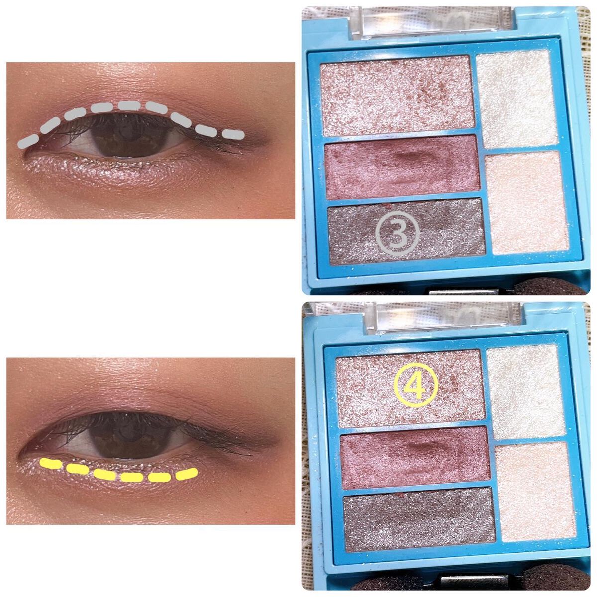 トリプルレシピアイズ/インテグレート/アイシャドウパレットを使ったクチコミ(7枚目)