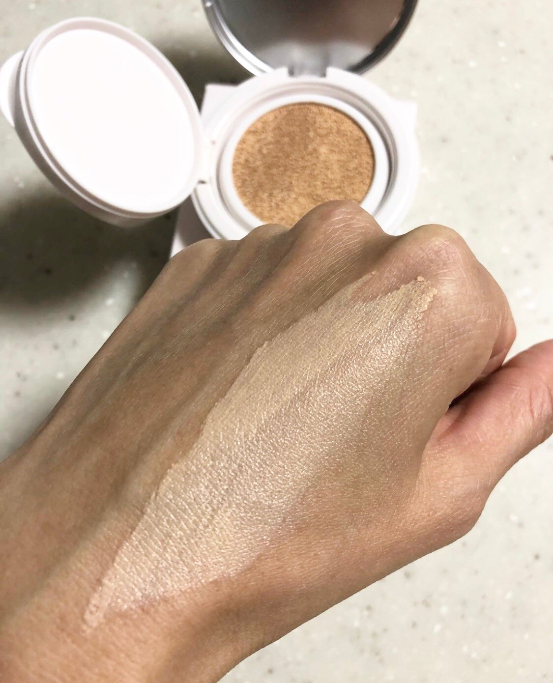 リンクルホワイトクッションファンデーション/コラリッチ/クッションファンデーションを使ったクチコミ(4枚目)