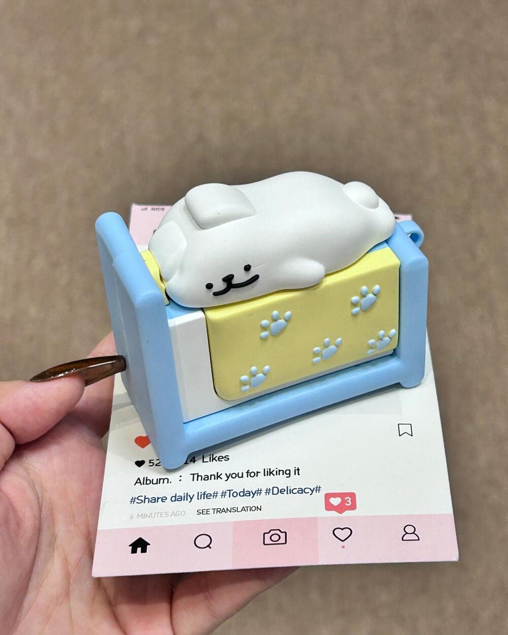 ケース大好きっ子 on LIPS 「寝る上下のベッドのかわいい子犬#iPhoneケース#購入品#宝..」(5枚目)