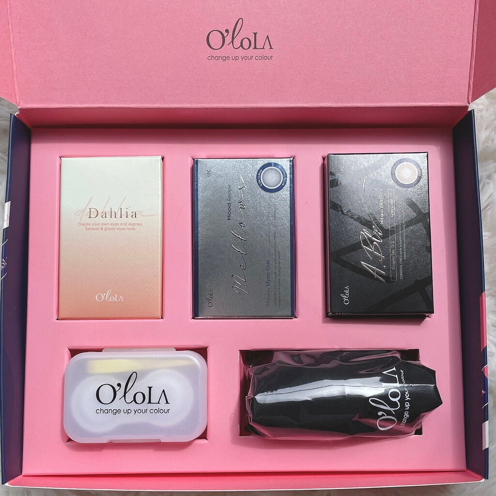 エーブルグレー(A.ble Gray)/OLOLA/カラーコンタクトレンズを使ったクチコミ(2枚目)