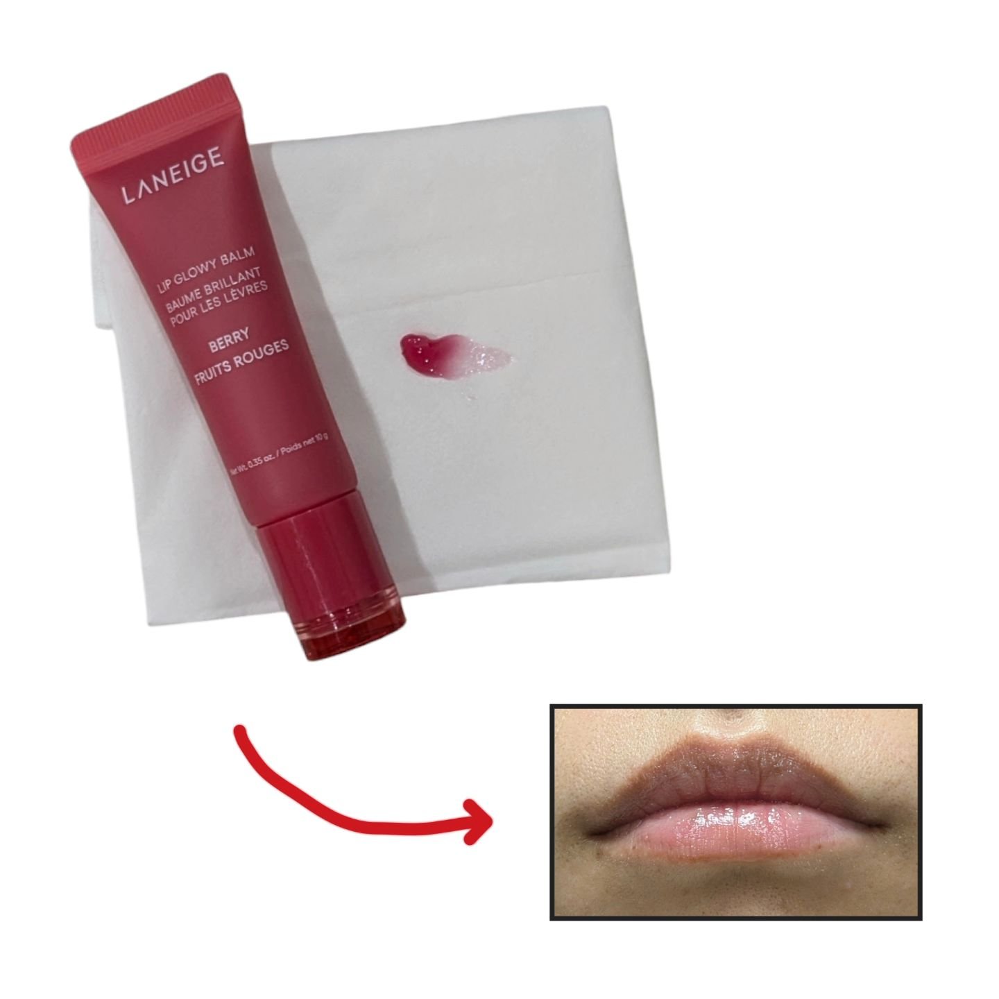 リップグロウィバーム/LANEIGE/リップバームを使ったクチコミ（2枚目）