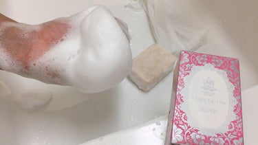 薔薇はちみつ石鹸/麗凍化粧品/洗顔石鹸を使ったクチコミ（2枚目）