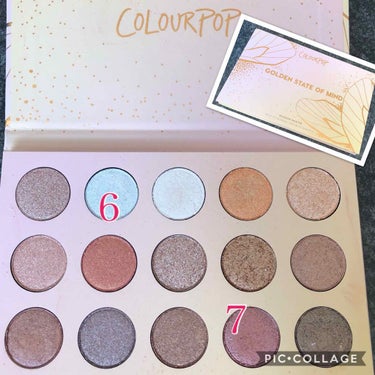 GOLDEN STATE OF MIND/ColourPop/アイシャドウパレットを使ったクチコミ（3枚目）