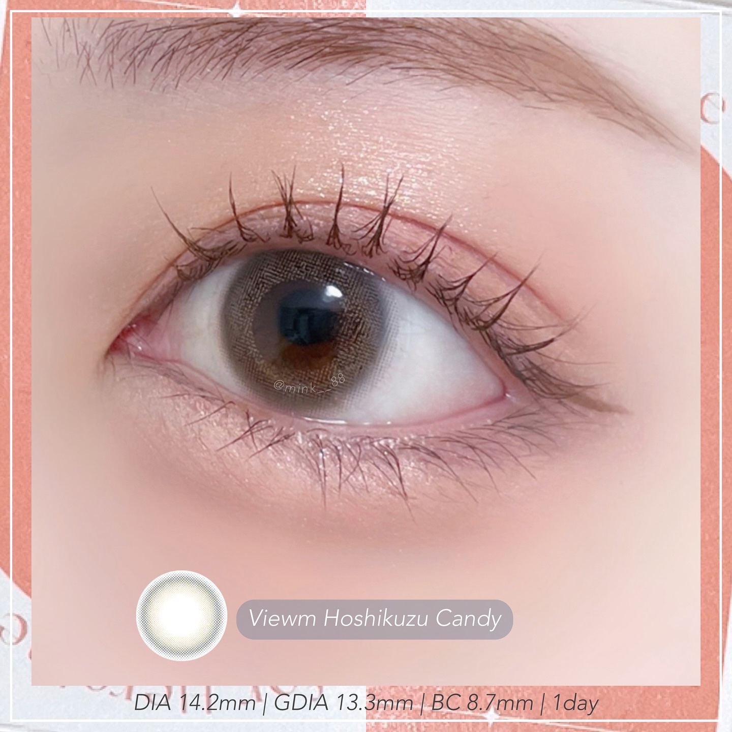 ビュームワンデー 星屑キャンディー/ビューム/ワンデー（１DAY）カラコンを使ったクチコミ（3枚目）