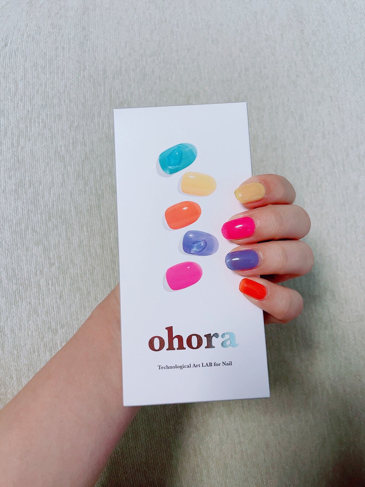 セミキュアジェルネイル(ハンド)/ohora/ネイルシールを使ったクチコミ(3枚目)