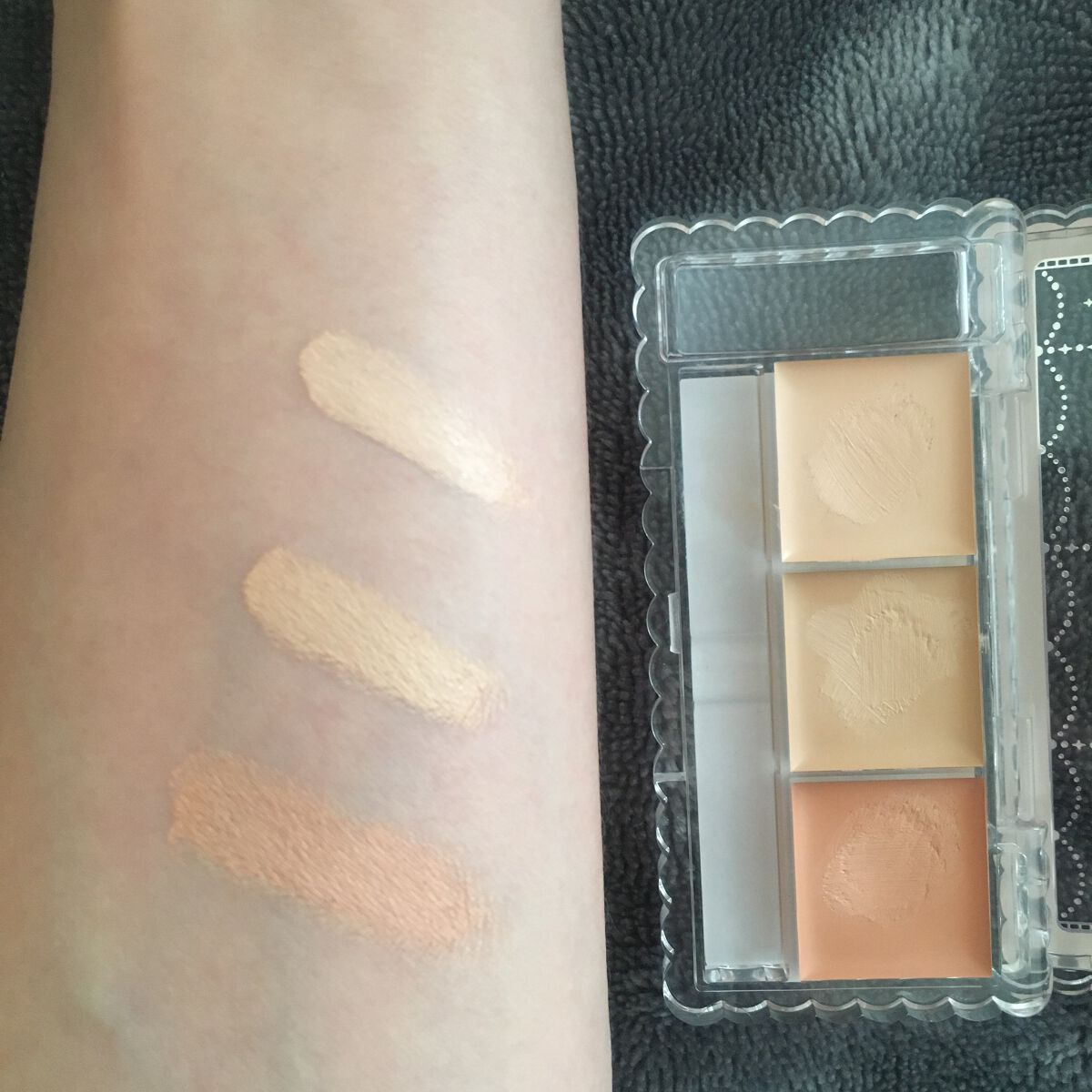 カラーミキシングコンシーラー/キャンメイク/パレットコンシーラーを使ったクチコミ(3枚目)