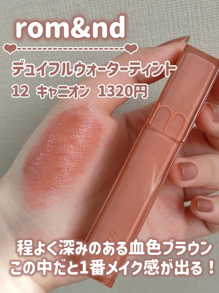 ジューシーラスティングティント/rom&nd/リップティントを使ったクチコミ(6枚目)